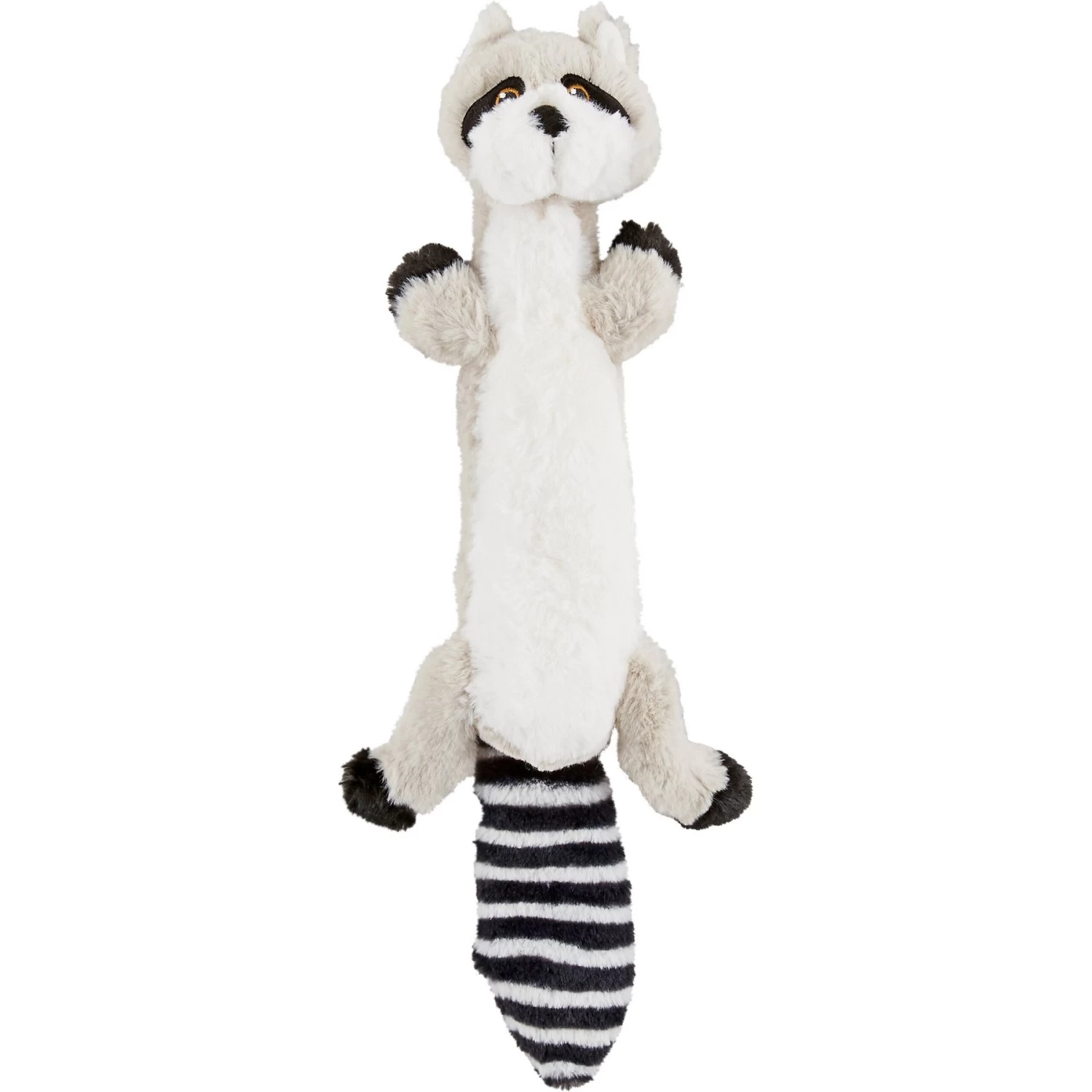 Frisco Raccoon Skinny Plush Squeaky Dog Toy 1 Frisco Raccoon Skinny Plush Squeaky Dog Toy