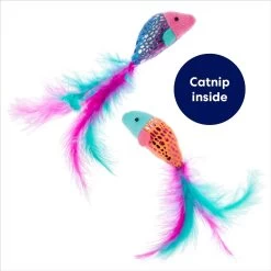 Frisco Sparkle Fish Plush Cat Toy With Catnip -Frisco 166361 PT2. AC SS1800 V1686579217