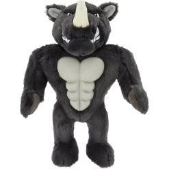 New Arrival 15 Frisco Rhino Muscle Plush Squeaky Dog Toy