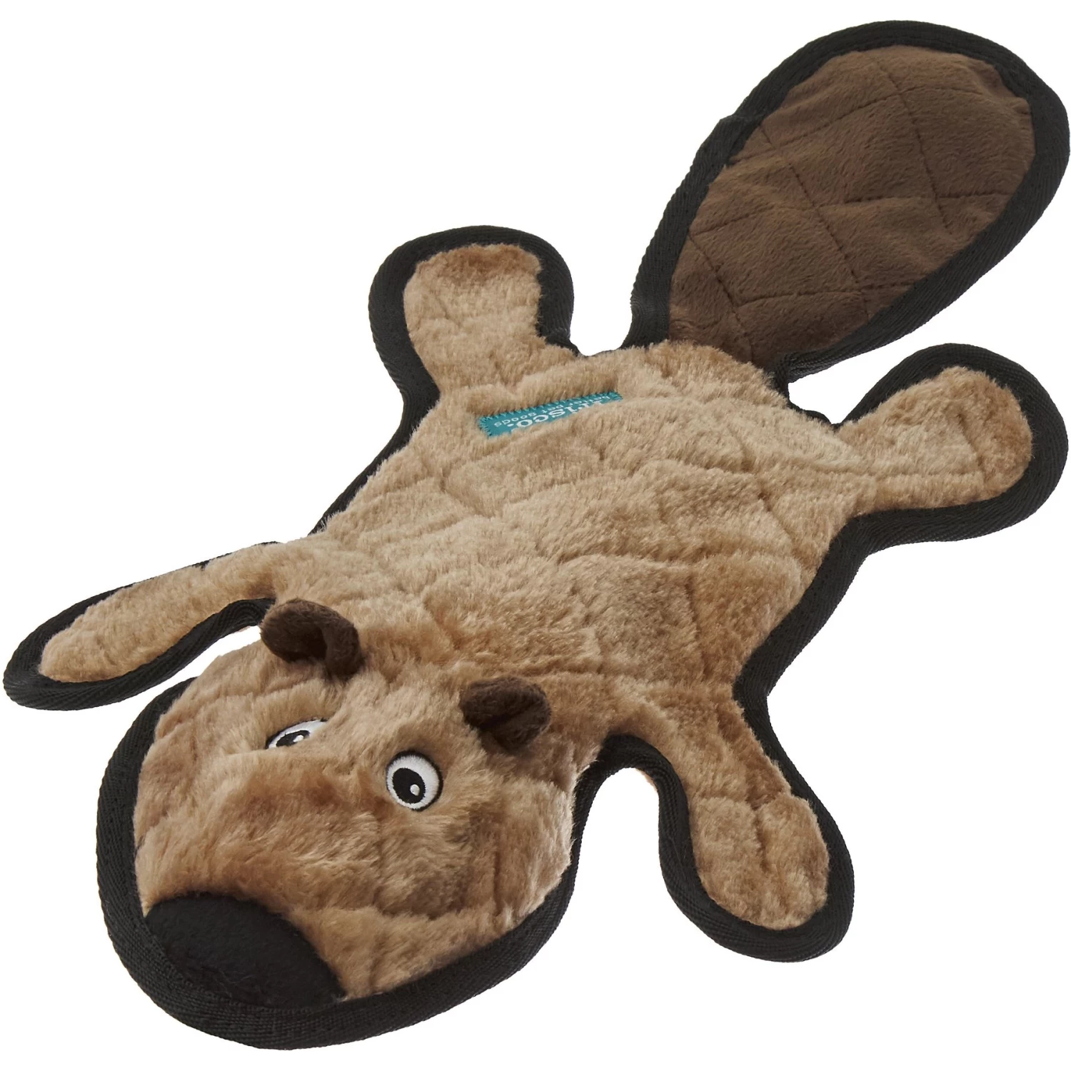 Frisco Beaver Stuffing-Free Flat Plush Squeaky Dog Toy 1 Frisco Beaver Stuffing-Free Flat Plush Squeaky Dog Toy