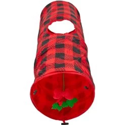 Frisco Holiday Buffalo Plaid Foldable Play Tunnel Cat Toy With Catnip 7 Frisco Holiday Buffalo Plaid Foldable Play Tunnel Cat Toy With Catnip -Frisco 228549 PT2. AC SS1800 V1632774784