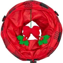 Frisco Holiday Buffalo Plaid Foldable Play Tunnel Cat Toy With Catnip 8 Frisco Holiday Buffalo Plaid Foldable Play Tunnel Cat Toy With Catnip -Frisco 228549 PT3. AC SS1800 V1632773016