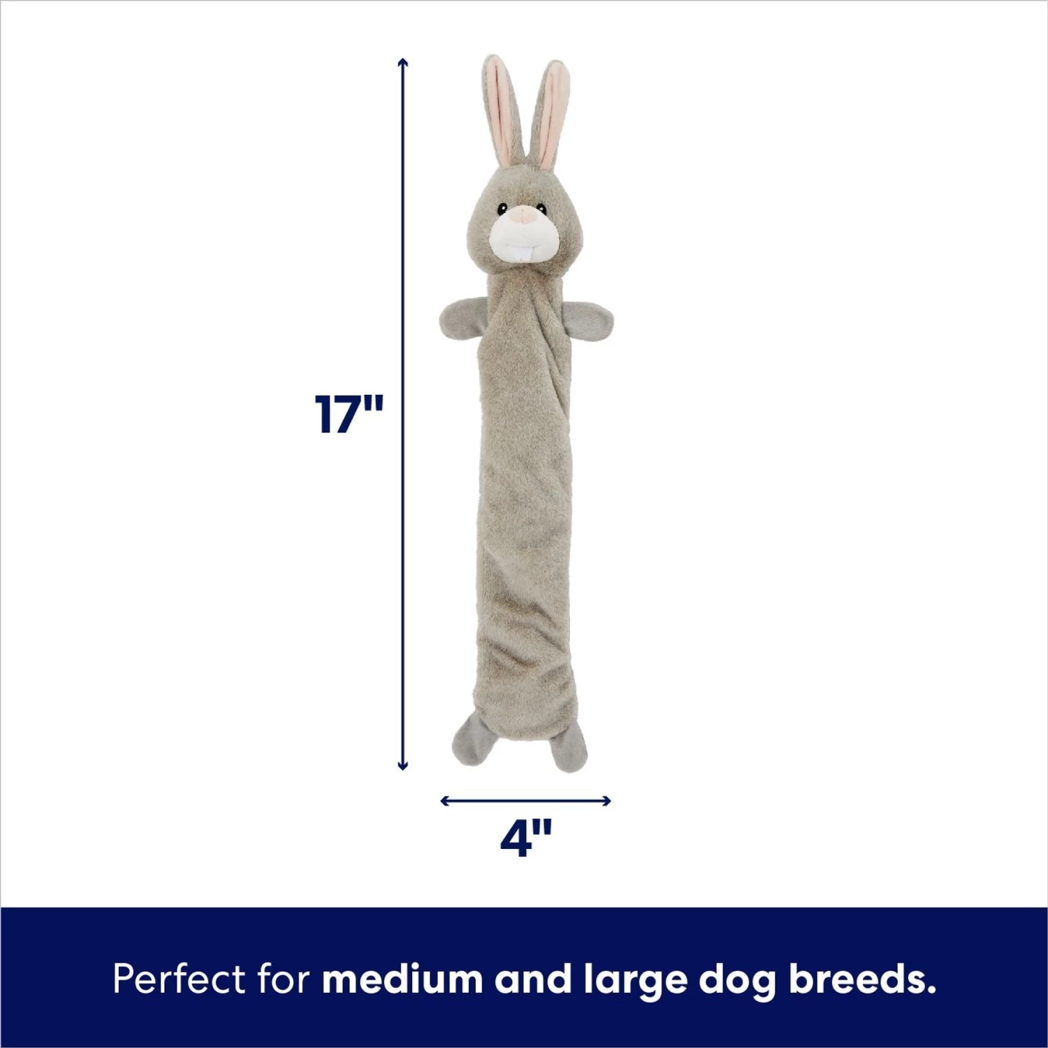 Frisco Bunny Bungee Plush Squeaky Dog Toy 2 Frisco Bunny Bungee Plush Squeaky Dog Toy - Image 2