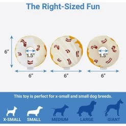 Frisco Fall Maple Bacon Donuts Plush Squeaky Dog Toy, 3 Count 6 Frisco Fall Maple Bacon Donuts Plush Squeaky Dog Toy, 3 Count -Frisco 285613 PT2. AC SS1800 V1633969278