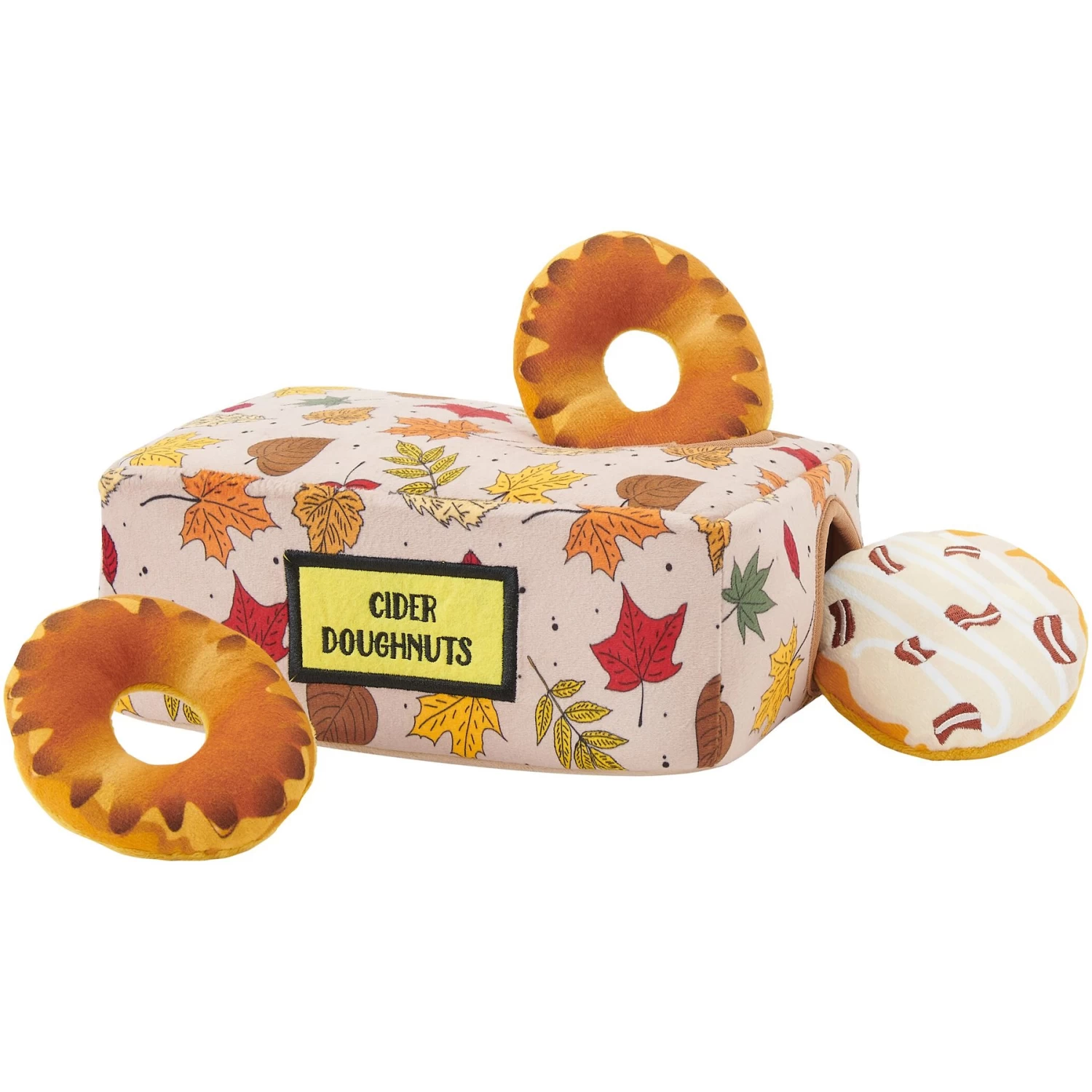 Frisco Fall Box Of Donuts Hide & Seek Puzzle Plush Squeaky Dog Toy 1 Frisco Fall Box Of Donuts Hide & Seek Puzzle Plush Squeaky Dog Toy