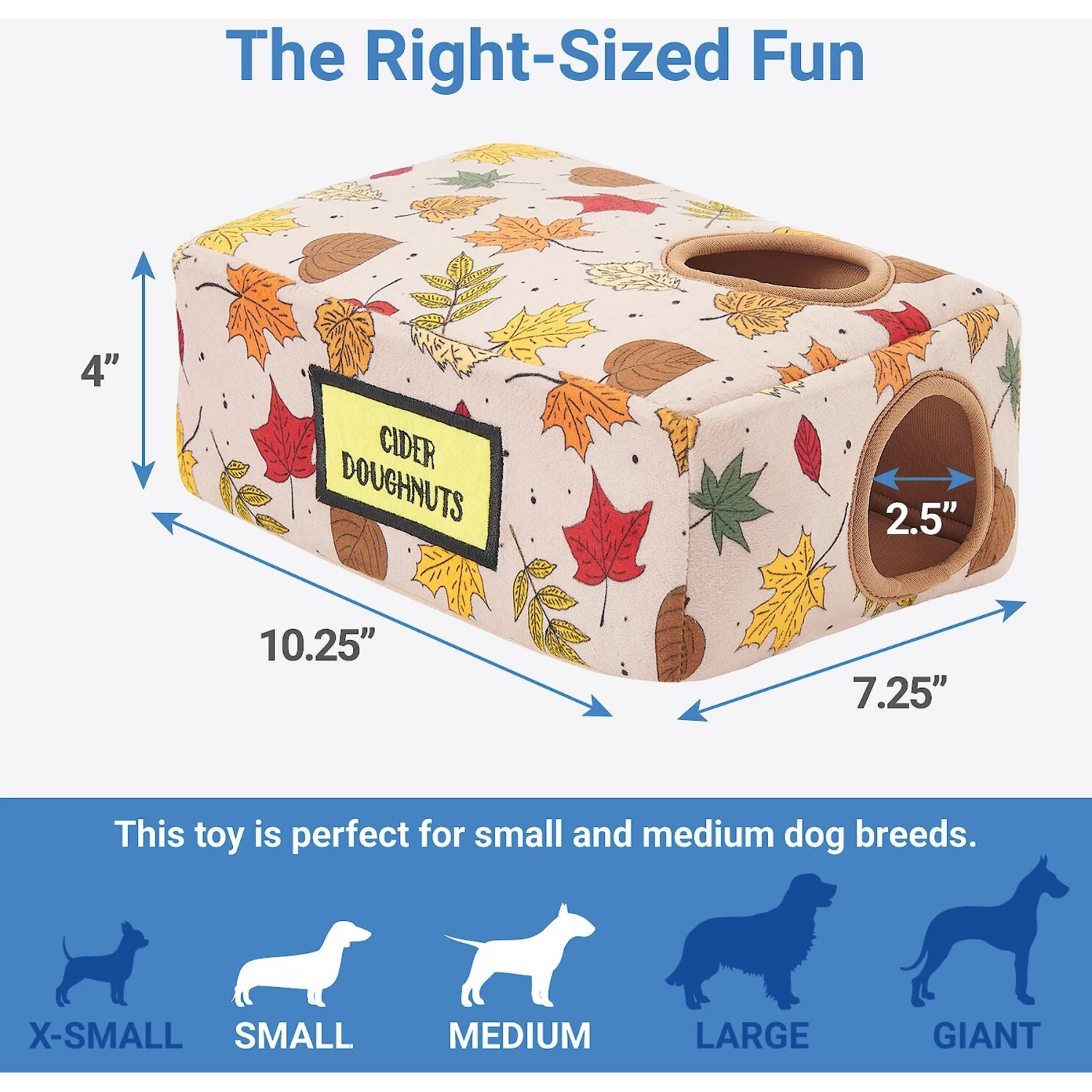 Frisco Fall Box Of Donuts Hide & Seek Puzzle Plush Squeaky Dog Toy 2 Frisco Fall Box Of Donuts Hide & Seek Puzzle Plush Squeaky Dog Toy - Image 2