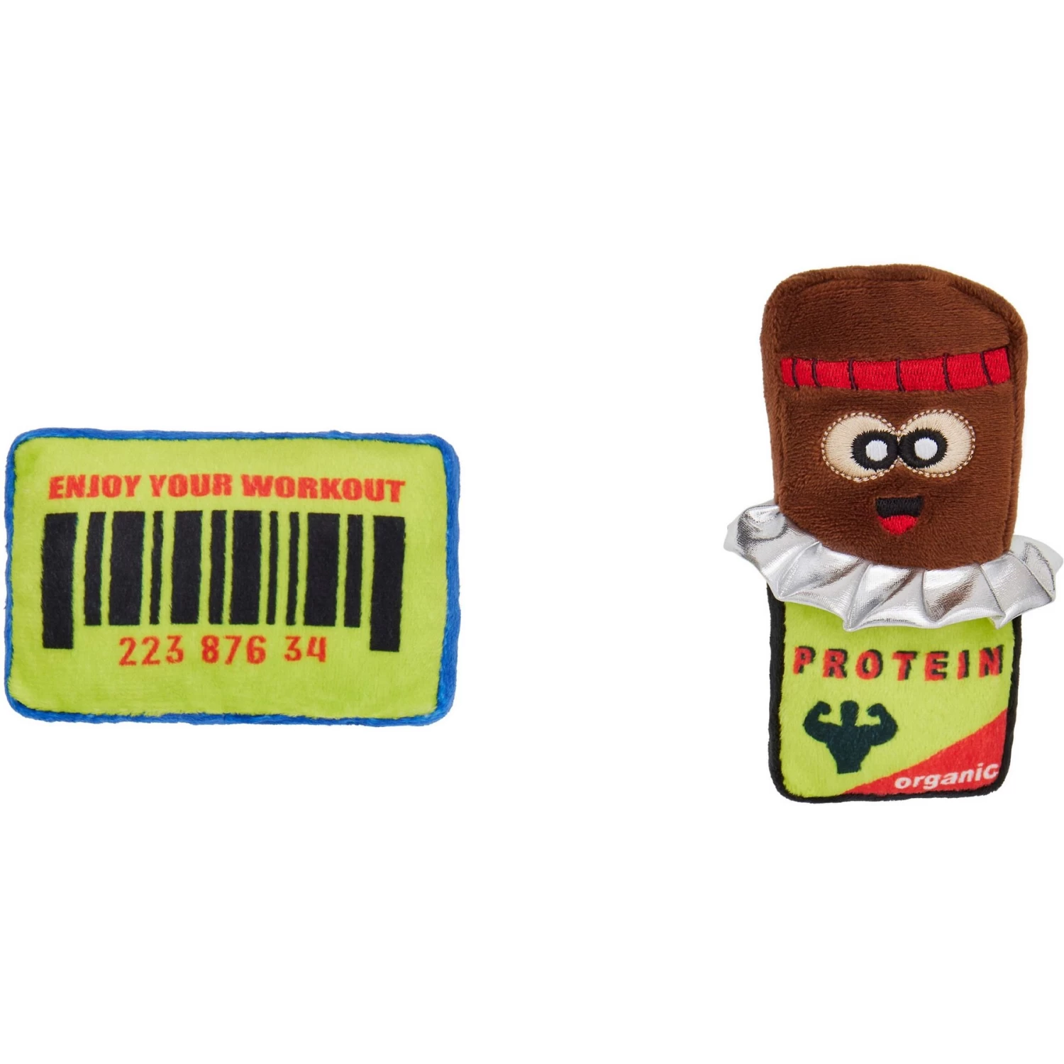 Frisco Protein Bar & Gym Membership Plush Cat Toy With Catnip 3 Frisco Protein Bar & Gym Membership Plush Cat Toy With Catnip - Image 3