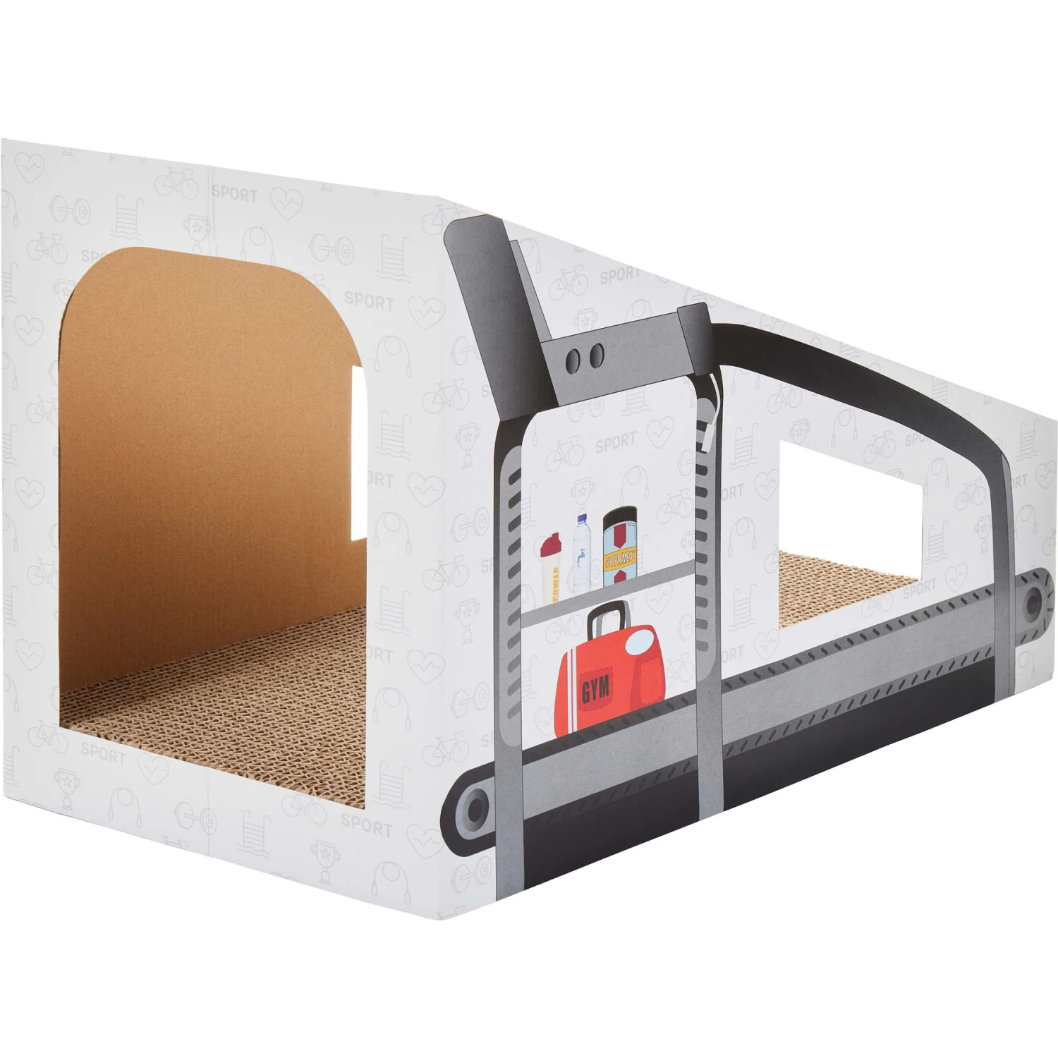 Frisco Treadmill Cardboard Cat House 1 Frisco Treadmill Cardboard Cat House