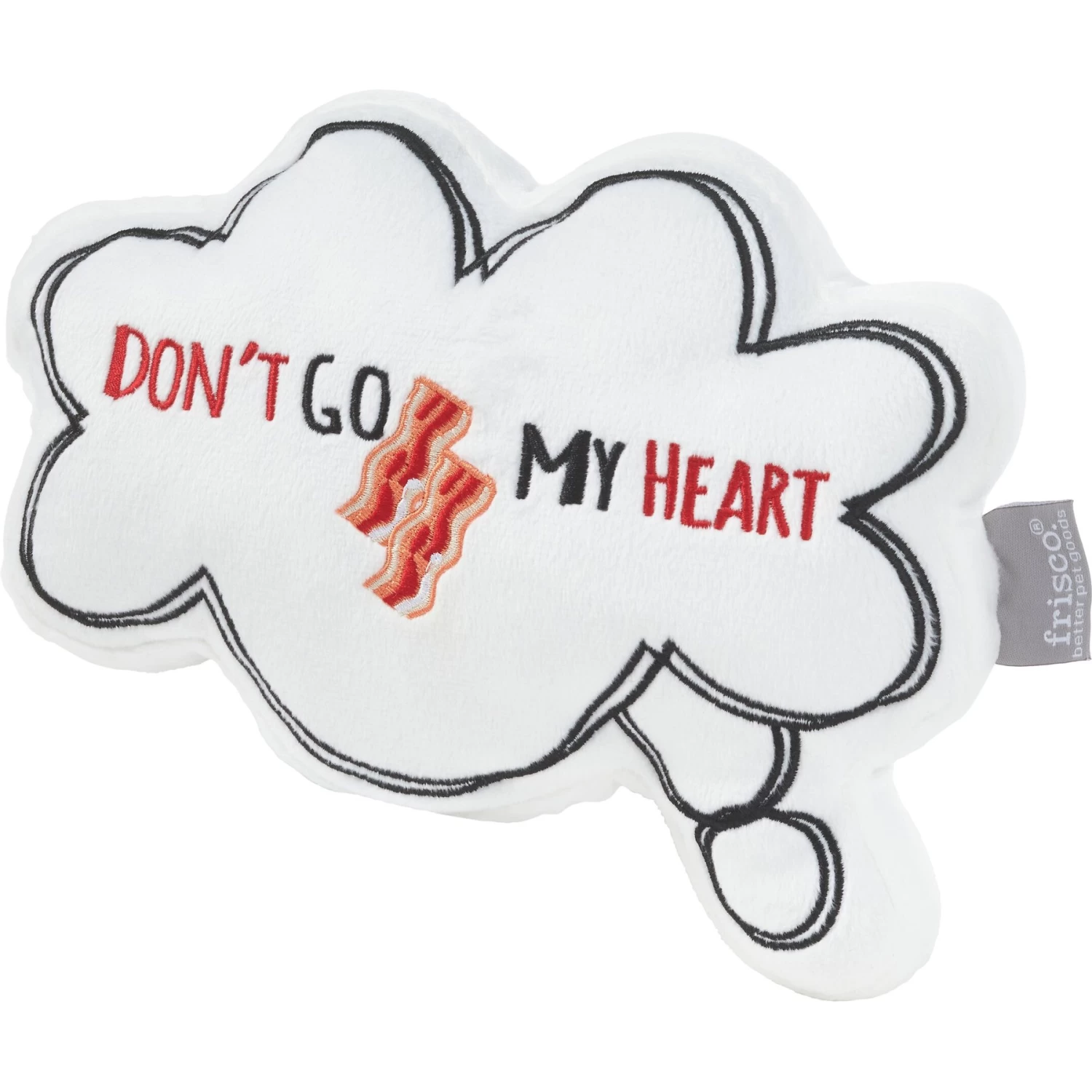 Frisco Brunch Word Bubble Plush Squeaky Dog Toy 1 Frisco Brunch Word Bubble Plush Squeaky Dog Toy