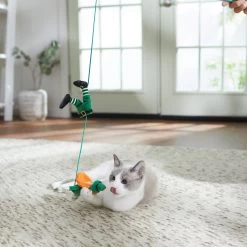 Frisco St. Patrick's Leprechaun Teaser Wand Cat Toy With Catnip -Frisco 303104 PT3. AC SS1800 V1641230319