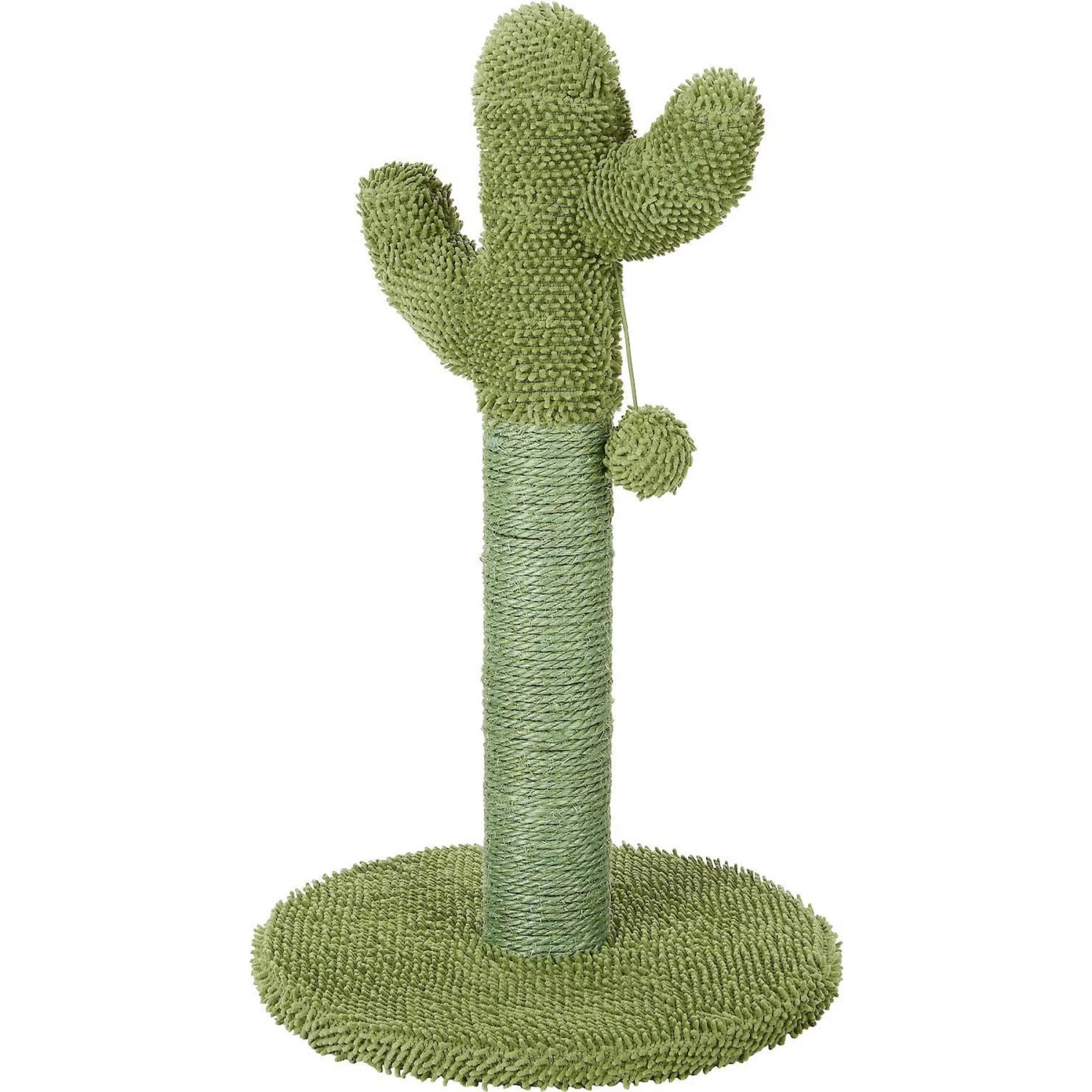 Frisco Cactus Cat Scratching Post & Frisco Dangly Avocado Buddy Plush Cat Toy With Catnip 2 Frisco Cactus Cat Scratching Post & Frisco Dangly Avocado Buddy Plush Cat Toy With Catnip - Image 2