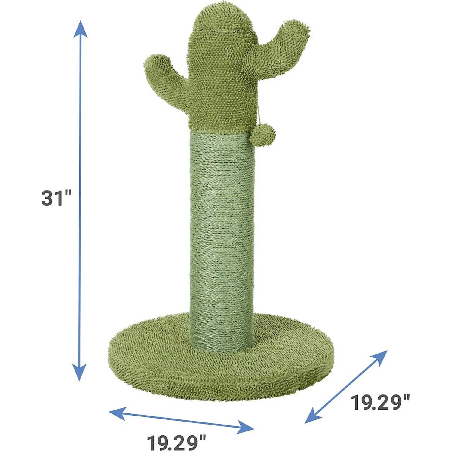 Frisco Cactus Cat Scratching Post & Frisco Taco Plush Cat Toy With Catnip 3 Frisco Cactus Cat Scratching Post & Frisco Taco Plush Cat Toy With Catnip - Image 3