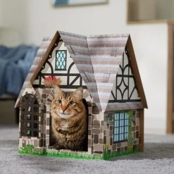 Frisco Tudor House Cardboard Cat House -Frisco 308815 PT4. AC SS1800 V1696968878