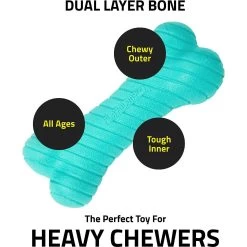 Frisco Fetch Squeaking Colorful Tennis Ball Dog Toy & Playology Scented Dual Layer Bone Dog Toy -Frisco 319022 PT8. AC SS1800 V1630558883