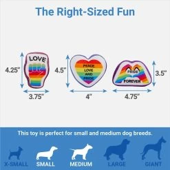 Frisco Pride Rainbow Hide & Seek Puzzle Plush Squeaky Dog Toy -Frisco 331673 PT2. AC SS1800 V1649785282