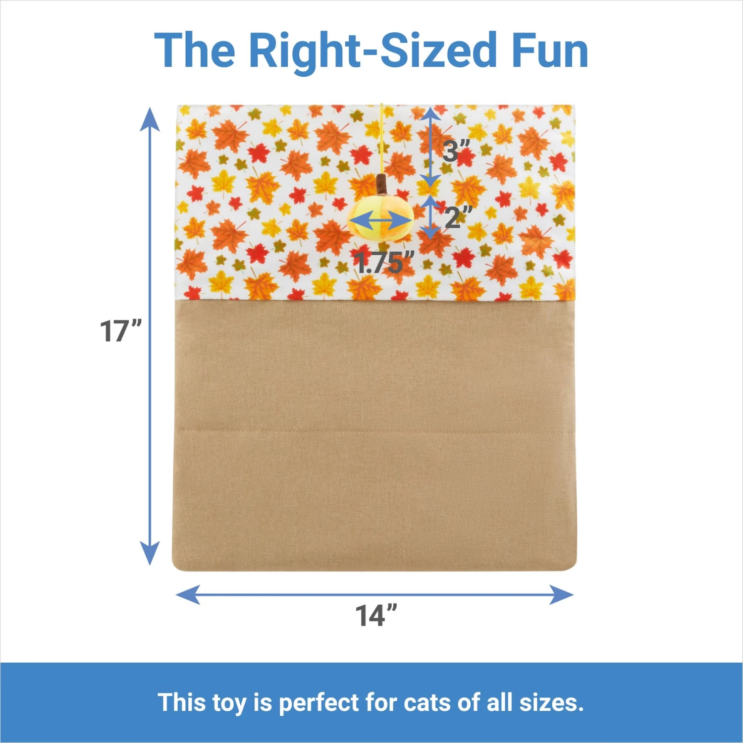 Frisco Fall Leaf Cat Sack Cat Toy With Catnip 2 Frisco Fall Leaf Cat Sack Cat Toy With Catnip - Image 2