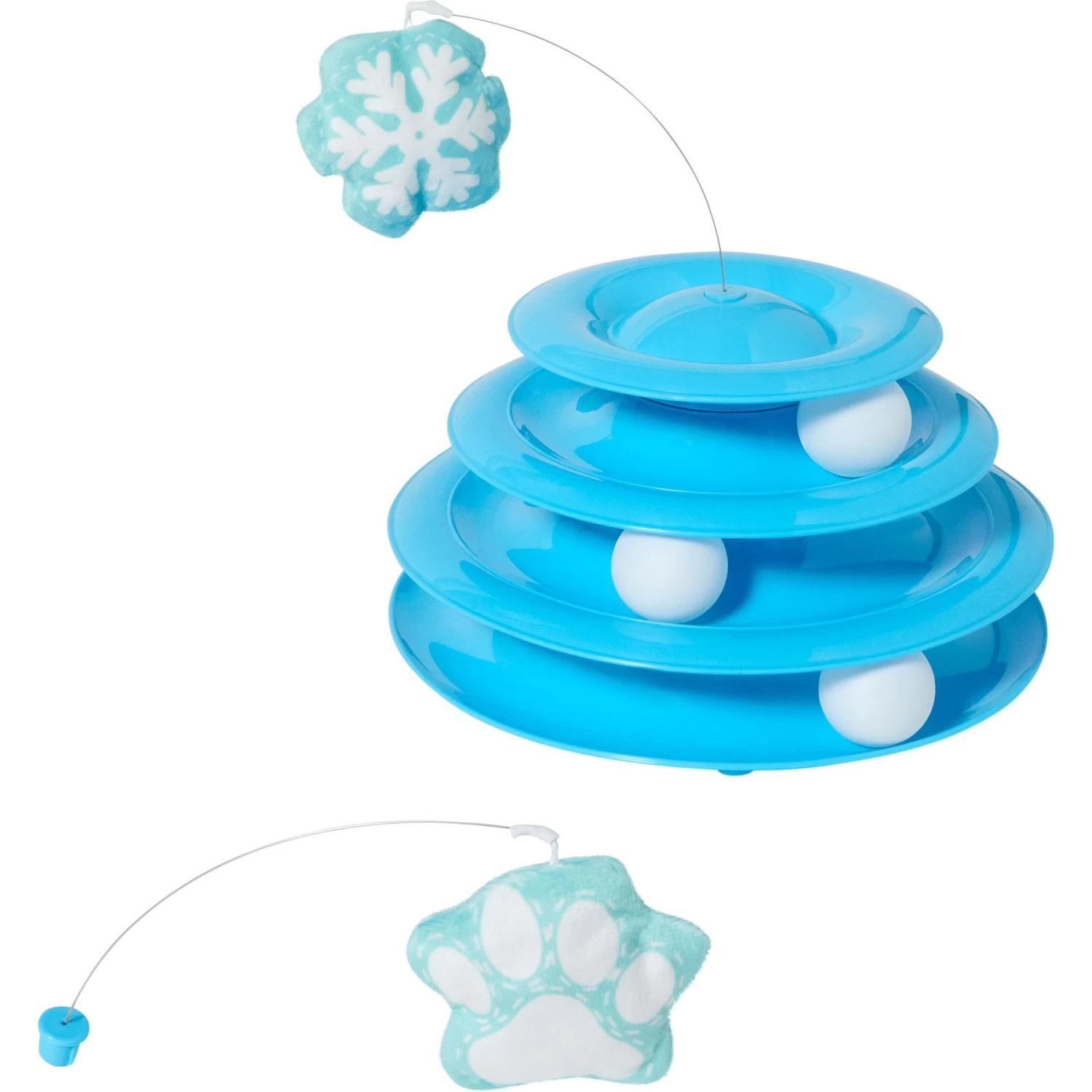 Frisco Winter Blue Cat Tracks Cat Toy With Catnip 1 Frisco Winter Blue Cat Tracks Cat Toy With Catnip