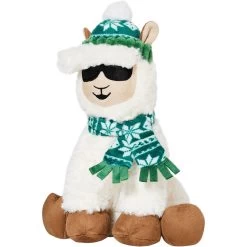 New Arrival 17 Frisco Holiday Fa La La Llama Plush Squeaky Dog Toy