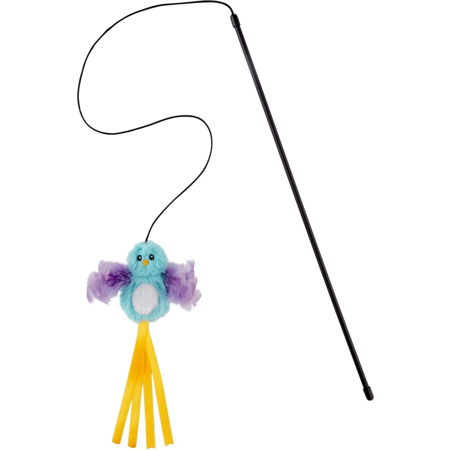 Frisco Bird With Feathers Teaser Wand Cat Toy With Catnip + 3 Items 4 Frisco Bird With Feathers Teaser Wand Cat Toy With Catnip + 3 Items - Image 4