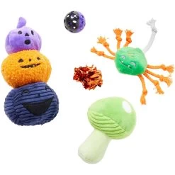 Frisco Halloween Mystical Variety Pack Plush & Balls Cat Toy With Catnip