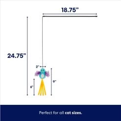 Frisco Colorful Springs Cat Toy & Frisco Bird With Feathers Teaser Wand Cat Toy With Catnip -Frisco 962126 PT6. AC SS1800 V1694782921