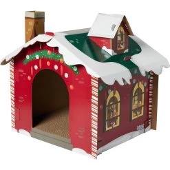 Frisco Holiday Christmas Tree Cardboard Cat House & Frisco Holiday Santa's Workshop Cardboard Cat House 14 Frisco Holiday Christmas Tree Cardboard Cat House & Frisco Holiday Santa's Workshop Cardboard Cat House -Frisco 986190 PT5. AC SS1800 V1698258055
