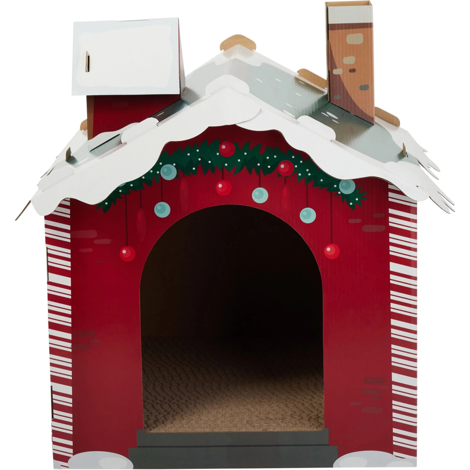 Frisco Holiday Christmas Tree Cardboard Cat House & Frisco Holiday Santa's Workshop Cardboard Cat House 8 Frisco Holiday Christmas Tree Cardboard Cat House & Frisco Holiday Santa's Workshop Cardboard Cat House - Image 8